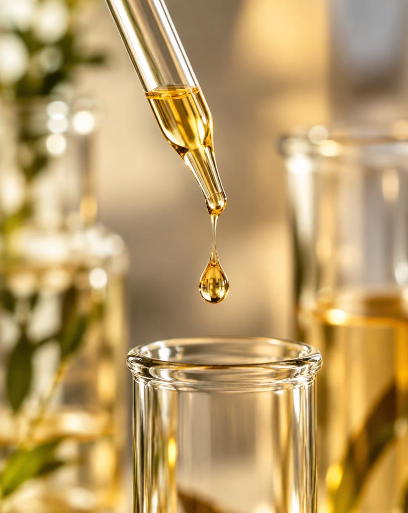 Botanical oil from pipette
